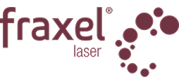 Fraxel laser logo with circular design elements